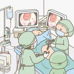 大腸がんに対する外科手術イメージ