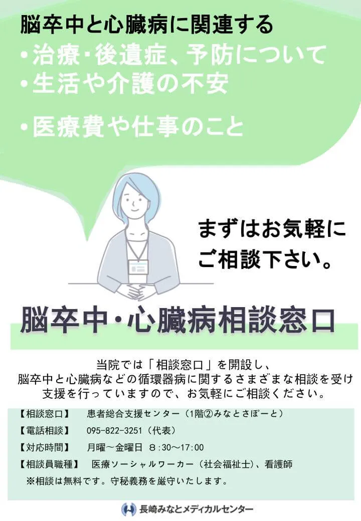 脳卒中・心臓病相談窓口ポスター
