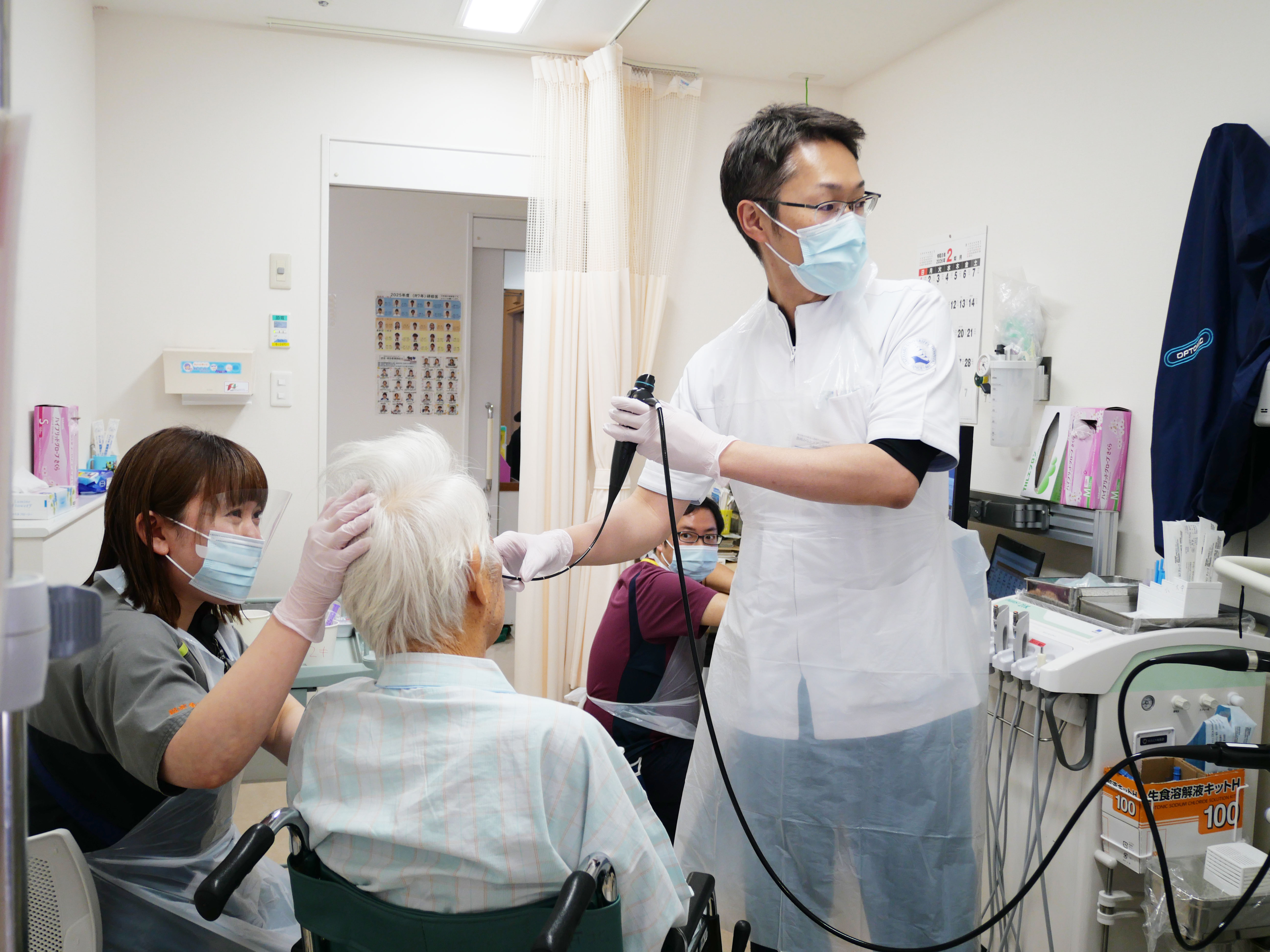 嚥下評価と食事の調整・指導の実施の写真